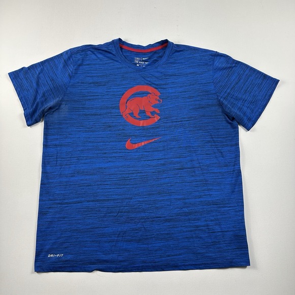Nike Other - NIKE CHICAGO CUBS SHORT SLEEVE‎ BLUE T SHIRT MENS XL THE NIKE TEE PERFORMANCE